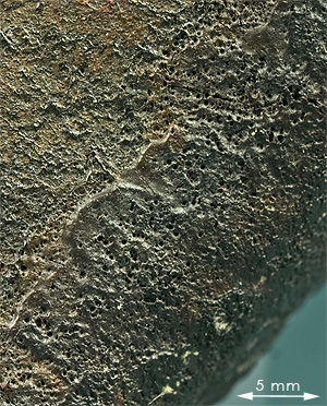 Fusion crust meteorite 016k Noktat Addagmar.jpg